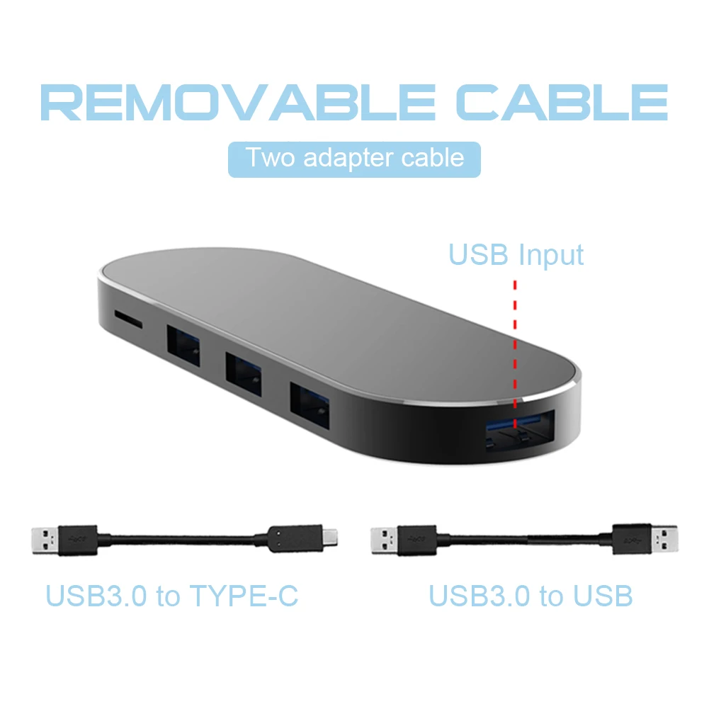

USB Type C Hub Type-C To HDMI 4K VGA Adapter RJ45 Lan Ethernet SD TF USB-C 3.0 Typec 3.5mm Jack Audio Video for MacBook Pro OTG