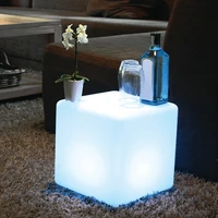 40cm led solar cube light outdoor garden terrace waterproof lawn light party color luminous furniture beach landscape light