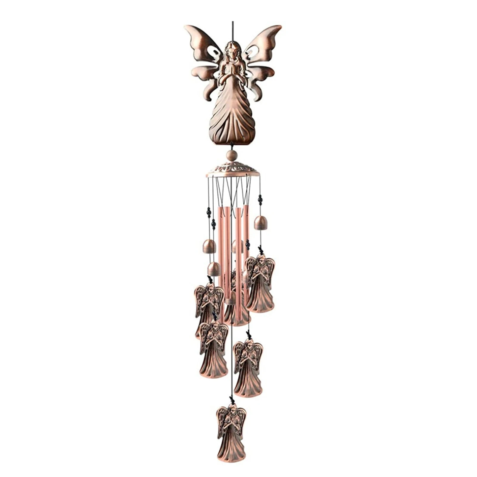 

Commemorate Angel Wind Chime Metal Tube Bell Ornament Garden Pendant Gifts LBE
