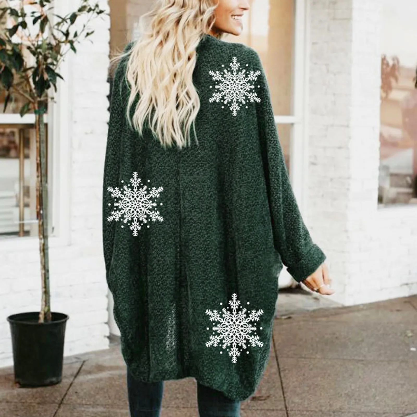 

Sweater Women's Cardigan Woman Winter Sexy Open Front Loose Long Sleeve Knitted Coats Woman Winter 2021 Elegant Autumn Korea