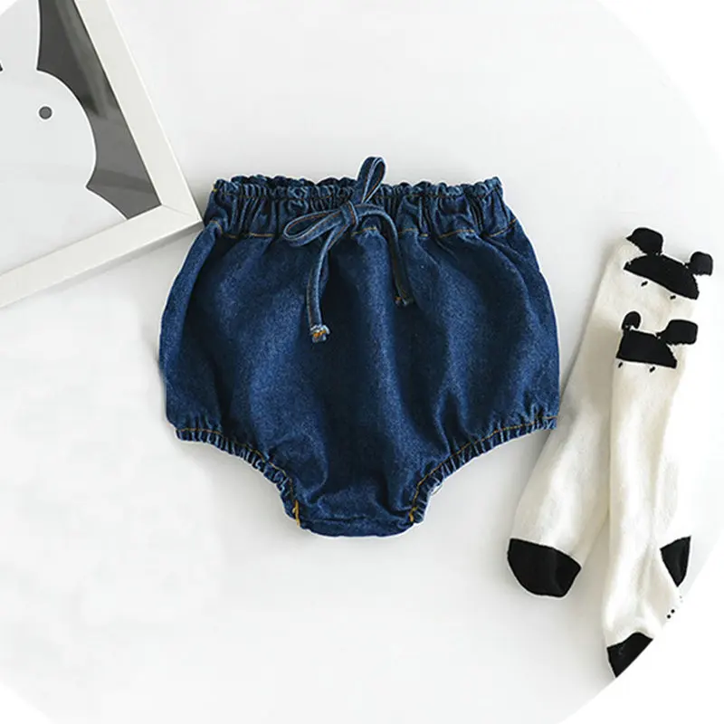 

Newborn Denim Girl Baby Shorts Clothes Jeans Girl Pants Baby Girl Bloomers For Toddler Infant Girl Nappy PP Diaper Covers 0-24M
