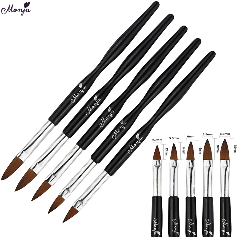 Monja 5 шт./компл. для дизайна ногтей акриловая жидкая пудра УФ лак наращивания геля