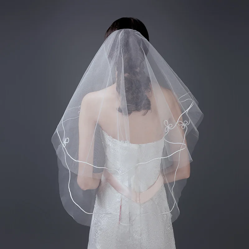 

Blusher veil wedding veils short bride veils wedding veil weeding accessoire WAS10086