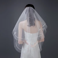 blusher veil wedding veils short bride veils wedding veil weeding accessoire was10086