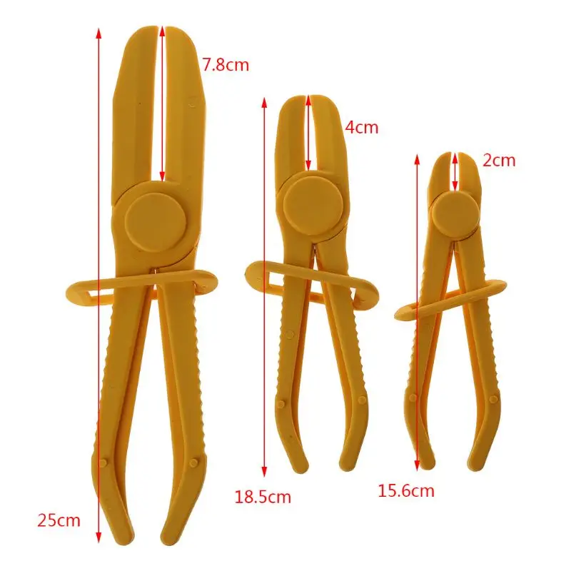 Новый 3 шт/набор гибкий шланг зажим комплект линия трубы зажимать плоскогубцы