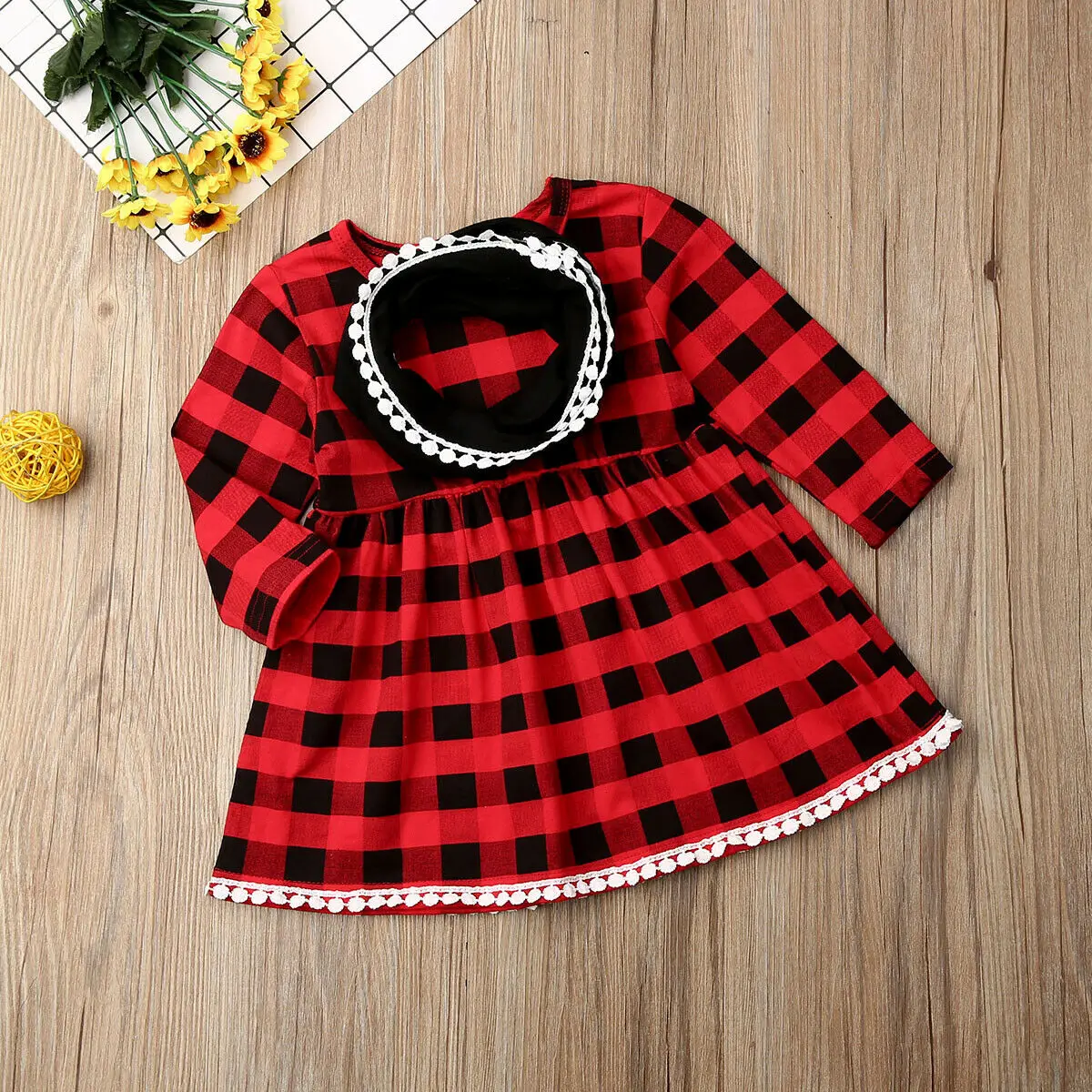 Рождественское красное платье для маленьких девочек от 6 месяцев до 4 лет