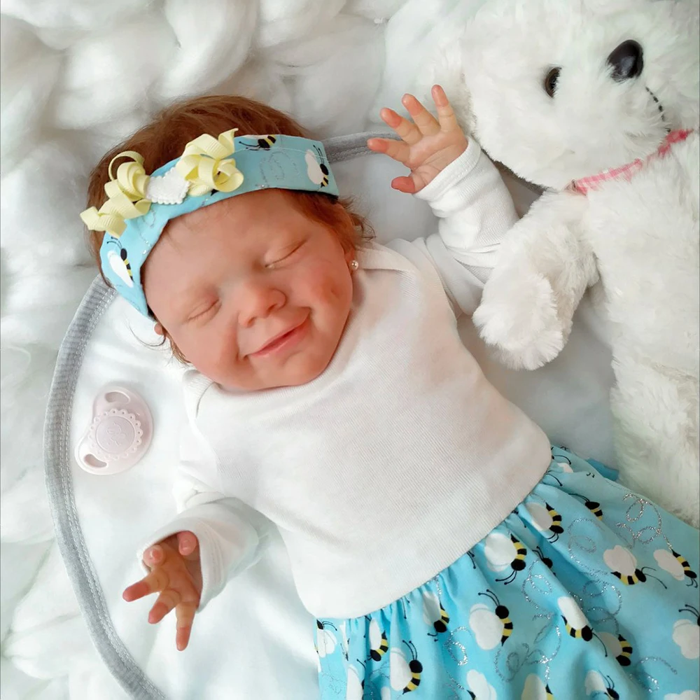 

20 Inch Reborn Baby Dolls Soft Body Silicone Cute Girl Toy Baby Dolls Autum New Children's Day Present