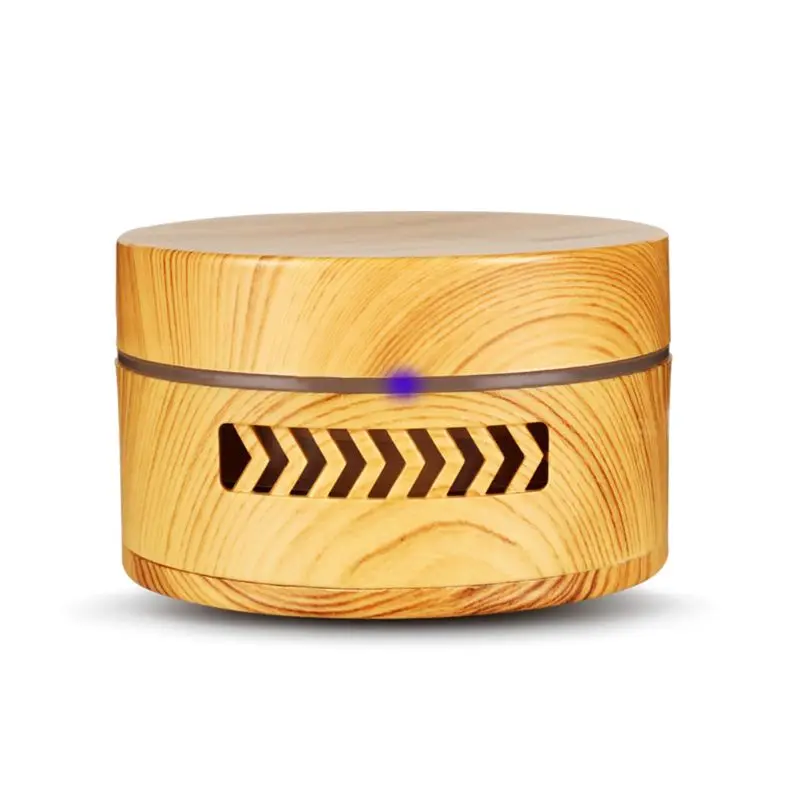 Light Wood Grain Мини Арома Diff использовать r ультразвуковая Вибрация распыление увлажнение для автомобиля домашнего использования на батарейках - Цвет: Light Wood Grain