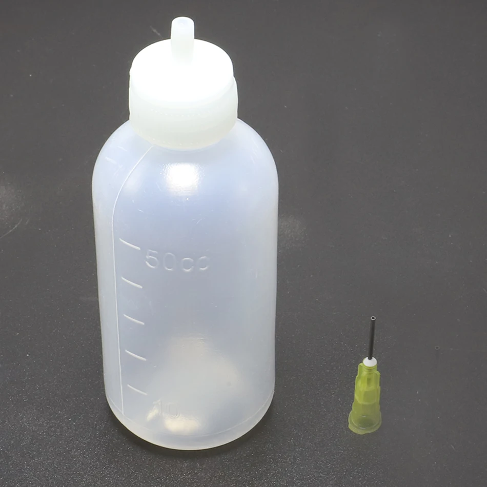 50 мл пустая E-liquid пластиковая флюсовая Алкогольная бутылка для дозатора+ 1 игла, бутылка для дозирования игл/канифоль/пластиковая бутылка