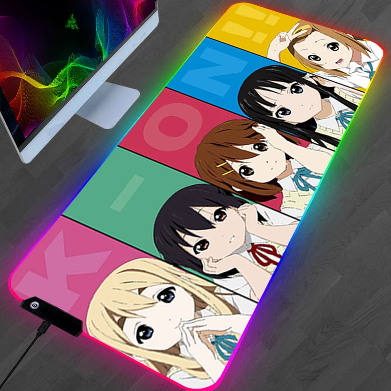 

Rgb K-on Коврик для компьютерной мыши, игровые аксессуары, коврик для мыши, коврики для мыши, коврик для Ларго геймерского стола, коврики для кла...