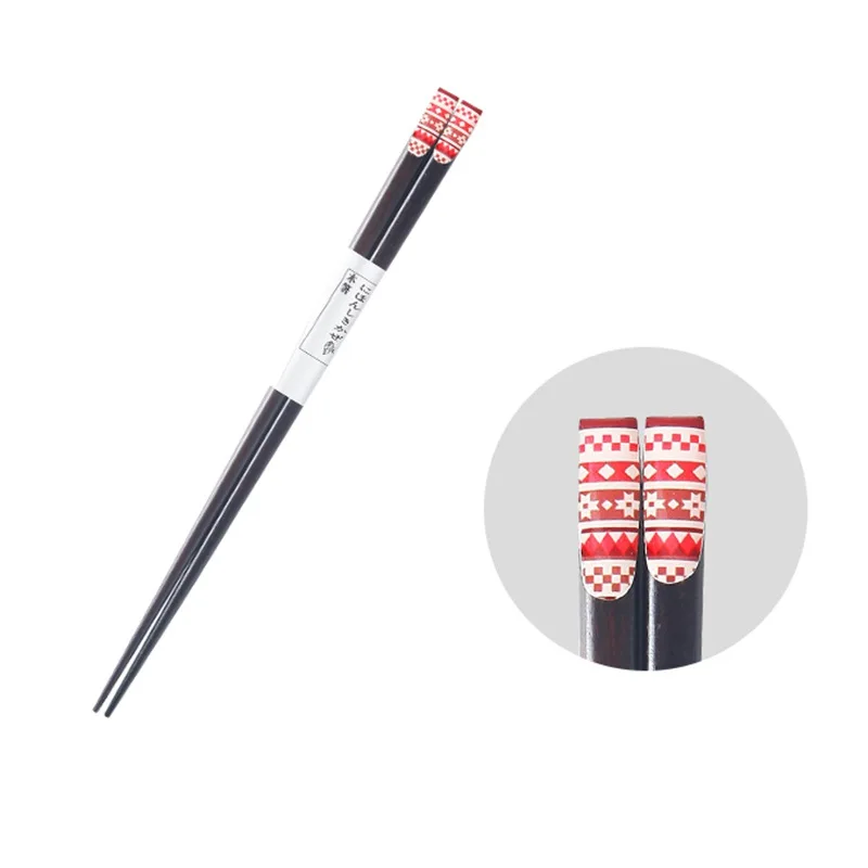 

Sakura Japanese-Style Chopsticks High Temperature Cooking Sushi Stick Hotel Restaurant Style Printed Household Wooden Chopstick