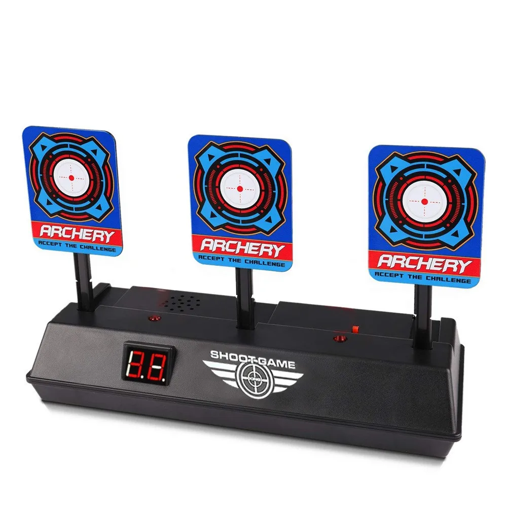 New Auto-Reset Intelligent Light Sound Effect Scoring Target Toy Electronic Digital For Nerf Blaster Gun Dropshipping | Игрушки и хобби