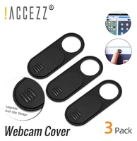 accezz 2020 webcam cover shutter privacy camera covers cell phone anti slip magnet privacy sticker for pc tablet plastic slider