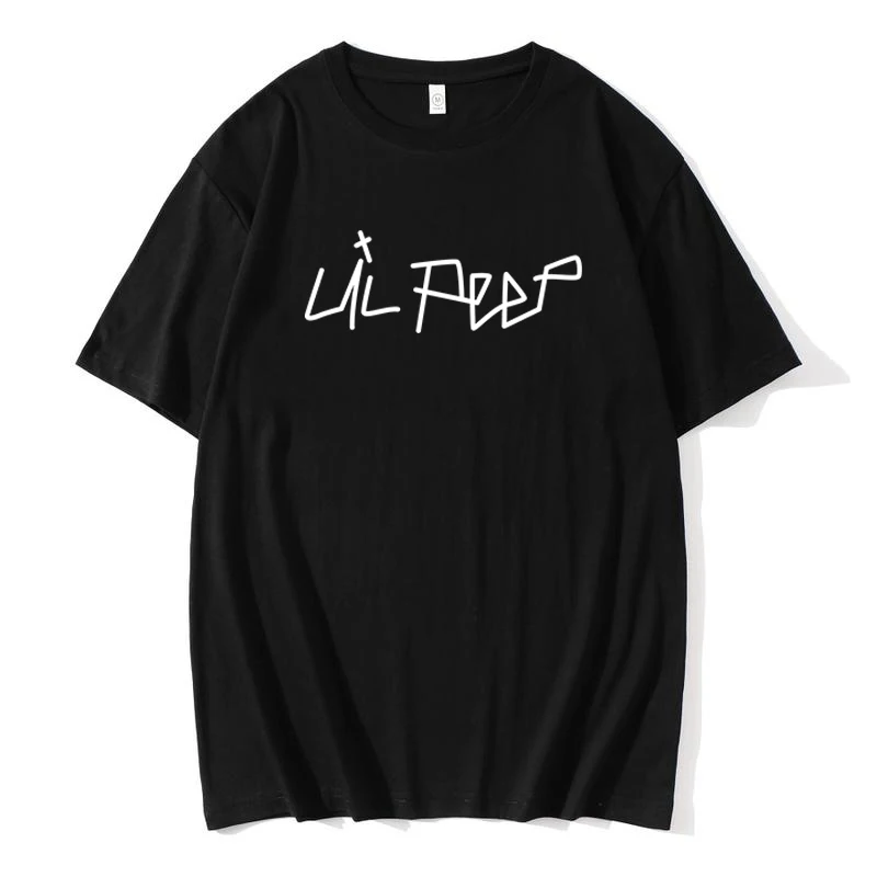 

Black Cotton Man's Summer T-shirt Anime Game Printing Cartoon Fashion Trend Gym Short Trend Men Clothing Casual Loose Streetwear