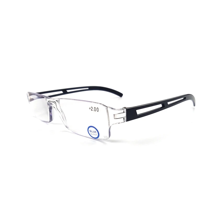 

Leesbril Voor Vrouwen Anti Blauw Licht Presbyopie Pc Met Case Mannen Lezers Rimless
