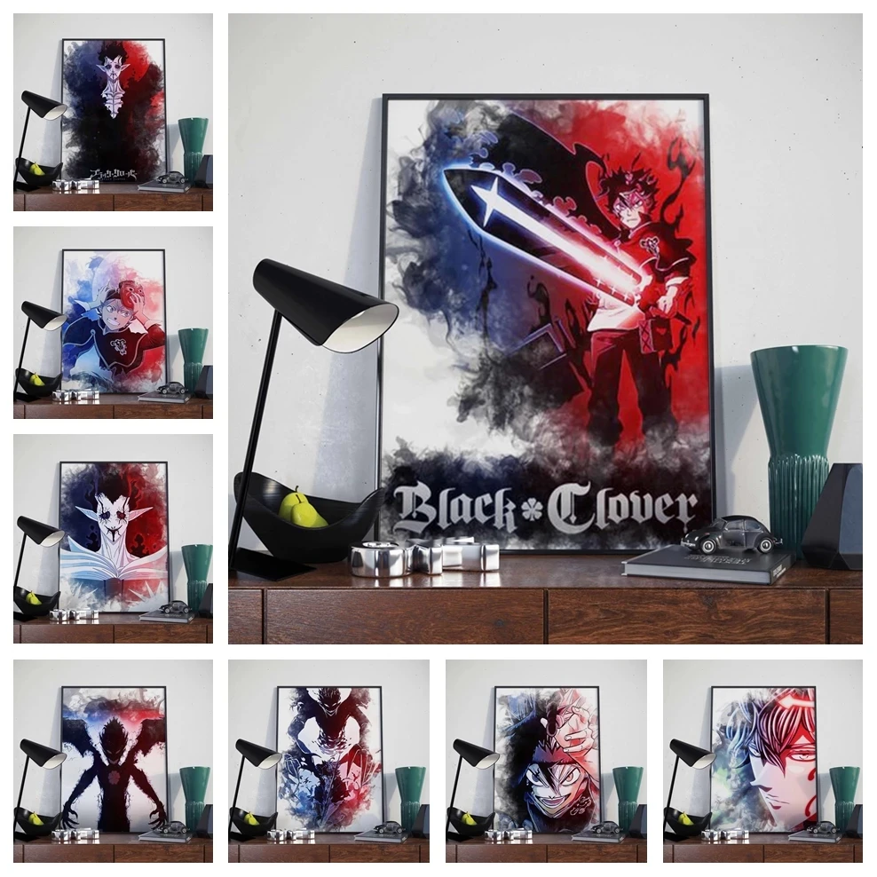 

Japanese Hot Anime Black Clover Picture Art Prints Home Decoration Quality Canvas Painting Poster Bedroom Kids Room Wall Decor