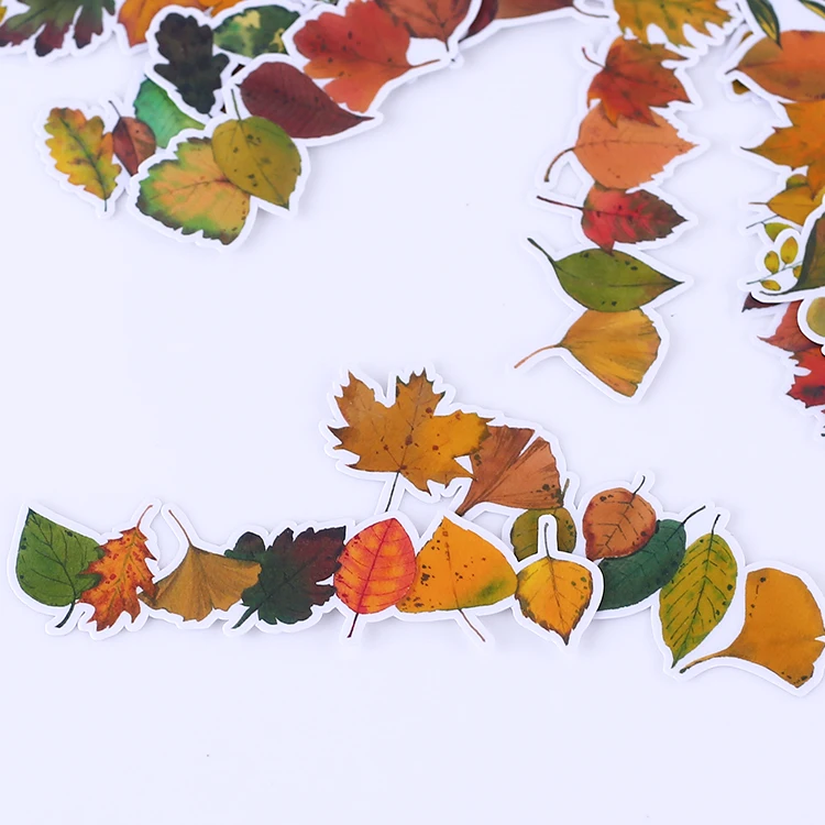 18 шт./компл. винтажные осенние красочные фотонаклейки сделай сам для