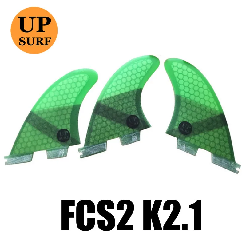 04 FCS II-K2.1Fins трехсекционный сотовый FCS2 плавник синий/оранжевый/серый/красный/зеленый Quilhas Surf Fin - Цвет: 04