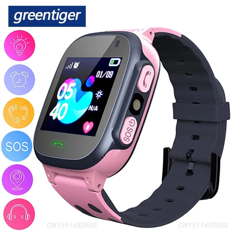 Умные часы Greentiger Q15, Детские умные часы с позицией фунтов, SOS, Детские умные часы с функцией вызова, камерой, будильником, детские часы для мониторинга, VS Q528