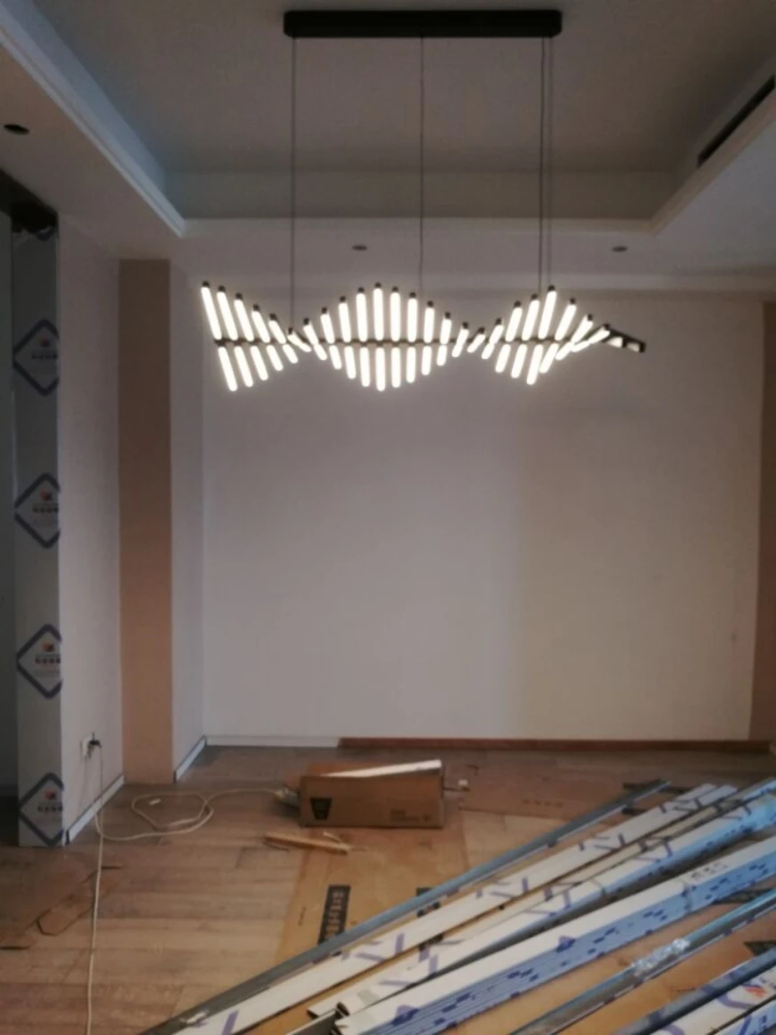 Современная Персонализированная Люстра для ресторана, дизайнерская Люстра для бара, модная люстра, светильник для тела, может меняться форма