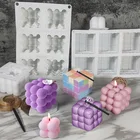 Силиконовая форма для торта, волшебный 3d-шар, мусс, ароматерапия, силиконовая форма для свечей сделай сам, принадлежности для изготовления свечей