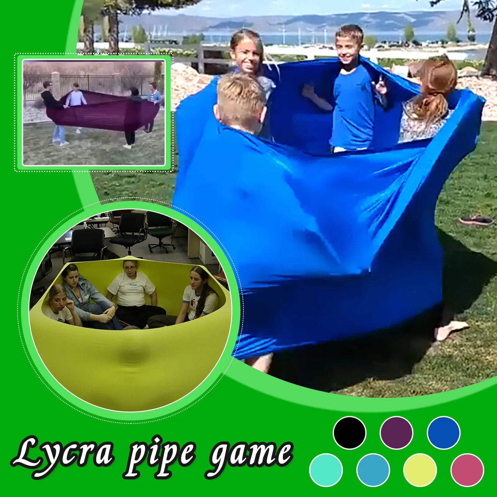 

Тренировочные круги из лайкры для игр на открытом воздухе из полиэстера и спандекса, большая компрессионная эластичная сенсорная петля, сп...