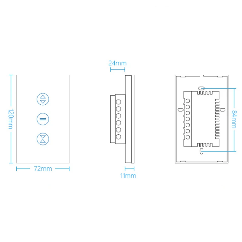 ASEER US Smart WIFI Curtain Switch 2.4GHz smart home system Roller Shutter Alexa & Google Assistant Voice Control | Обустройство