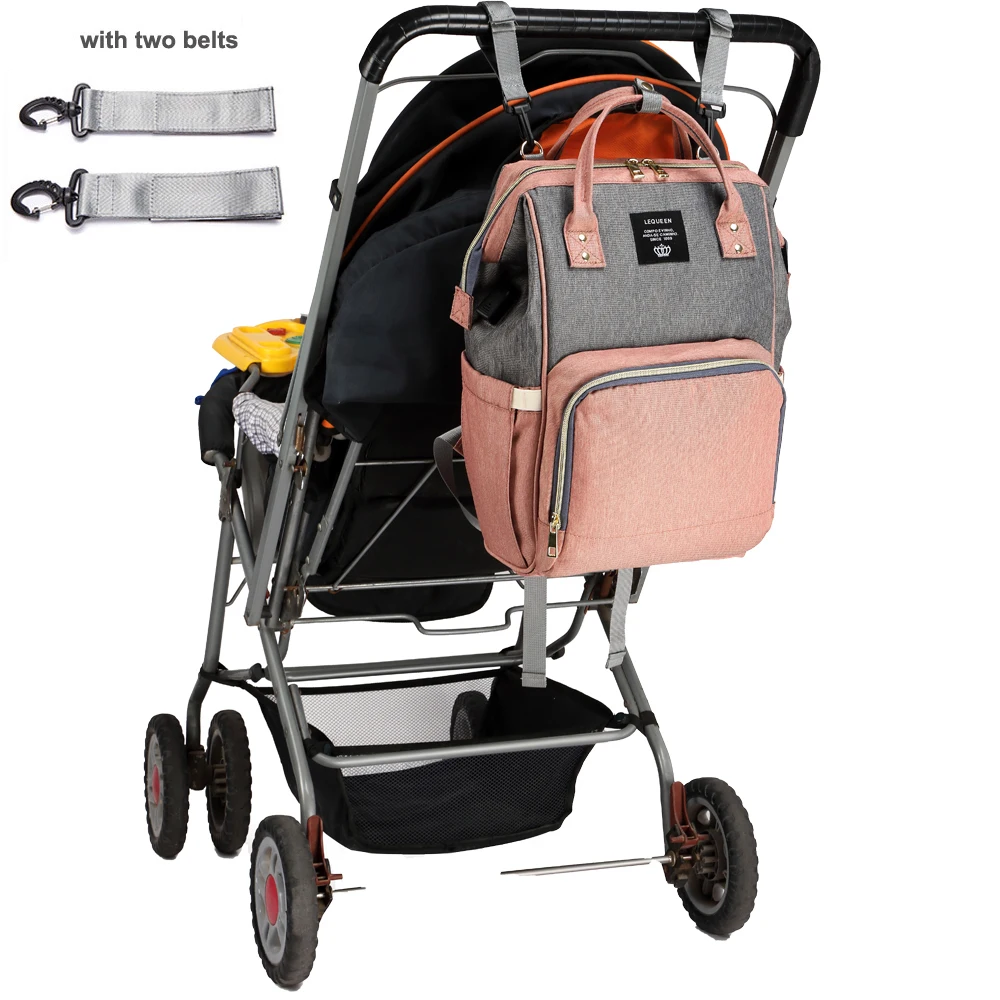

Original LEQUEEN Large Capacity Fashion Women Mother Mummy Maternity Nursing Nappy Diaper Bag Diaper Backpack for Baby Care