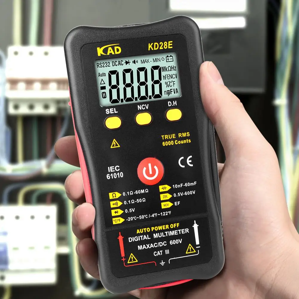 Цифровой мультиметр нового поколения 6000 отсчетов функция True RMS умный измеритель