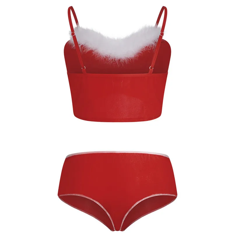 Christmas Sexy Underwear Women Lingerie Nightdress Nightgown Sleepwear Set Soutien Gorge Erotique 30NOV5 | Женская одежда