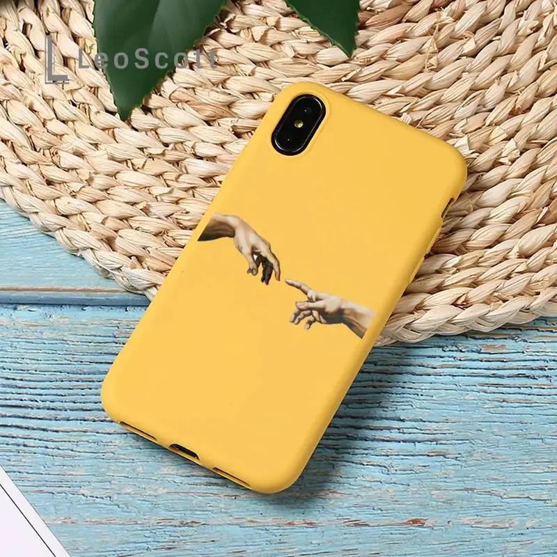

Art Abstract Paintings Phone Case Candy Color for iPhone 11 12 mini pro XS MAX 8 7 6 6S Plus X SE 2020 XR