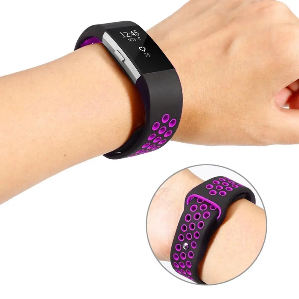 Joyozy стильные удобные дышащие мужские и женские для Fitbit серии charge 2 двухцветные