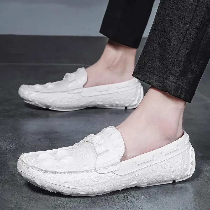 

2021 Summer New European Style Male Dress Shoes Round Toe Breathable Casual Business Shoes Wear-resisting Non-slip Size 39-44