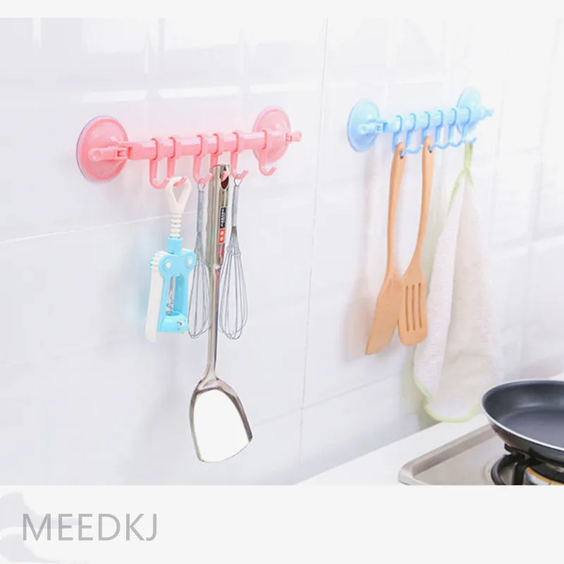 1 шт. Регулируемая Вешалка на крючок с двойной присоской вешалка для полотенец