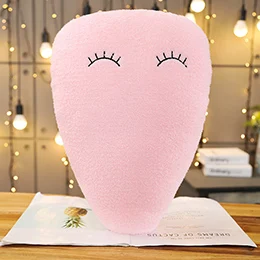 Pink water drop Плюшевые небесные подушки спальные улыбка облако звезда Капля воды подушка в виде Луны детская кроватка Декор природа подушка белый розовый серый - Цвет: Pink water drop