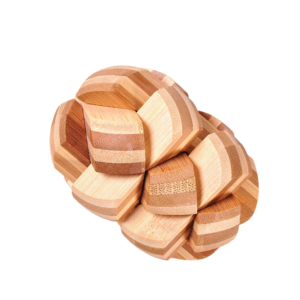 

Creative Adult Classic Intellectual Puzzle Lock Wooden Egg Luban Lock Toys IQ Assembling for Home DIY Party Playing