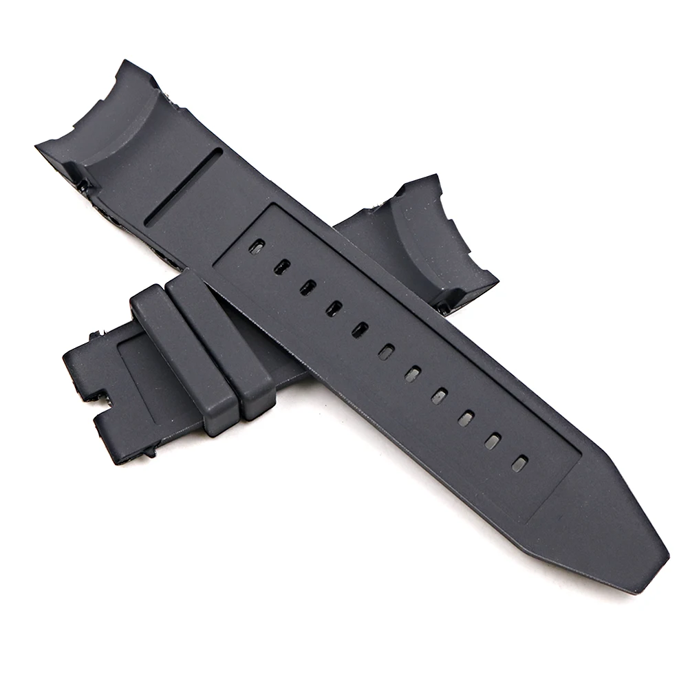CARLYWET 26mm Wholesale Black Waterproof High Quality Silicone Rubber Replacement Watch Band Belt Strap For Invicta