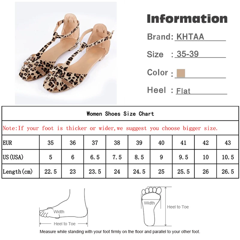 

Women Leopard Sandals Ankle Buckle Suede T-Strap Female Summer Ballet Flat Shoes Fashion Soft Ladies Casual Footwear