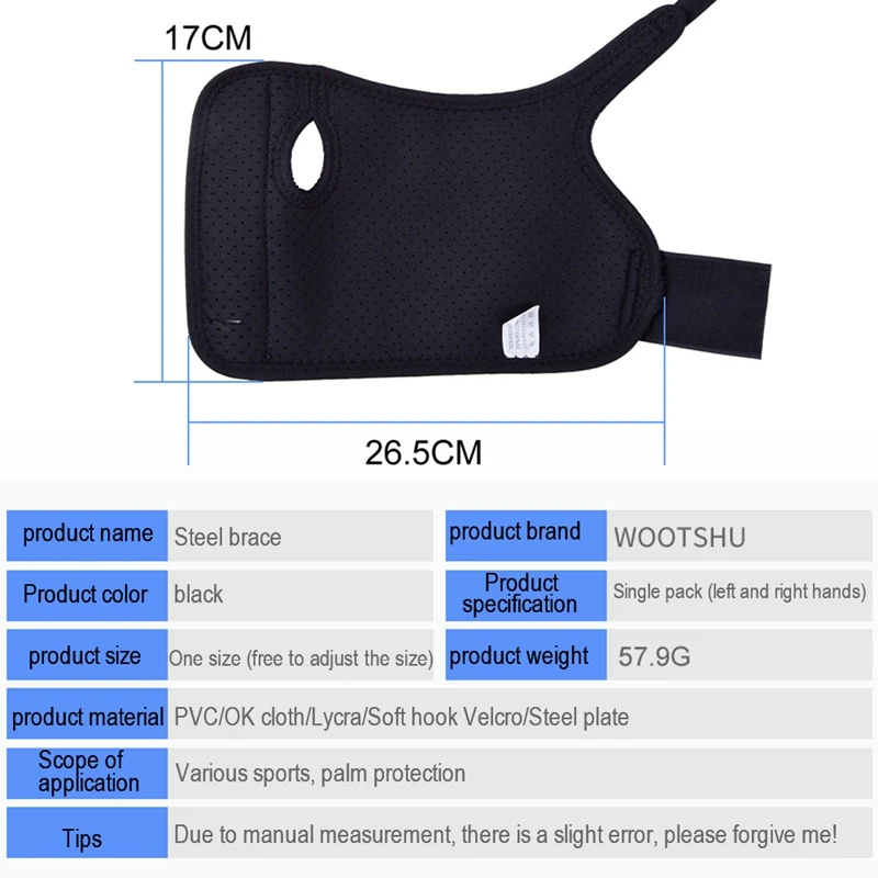 

1 PC Outdoor Sports Wrist brace Cushioned To Help With Carpal Tunnel and Relieve Pain