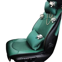 new design car accessories retro emerald car seat cover full set seat cushion for five seats universal