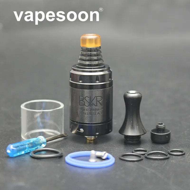 Высокое качество Berserker мини MTL RTA V1.5 бак 22 мм 2 мл до 5 емкость BSKR атомайзер Быстрая
