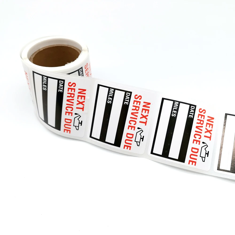 100 шт./рулон автомобильные наклейки для замены масла|Наклейки на автомобиль| |