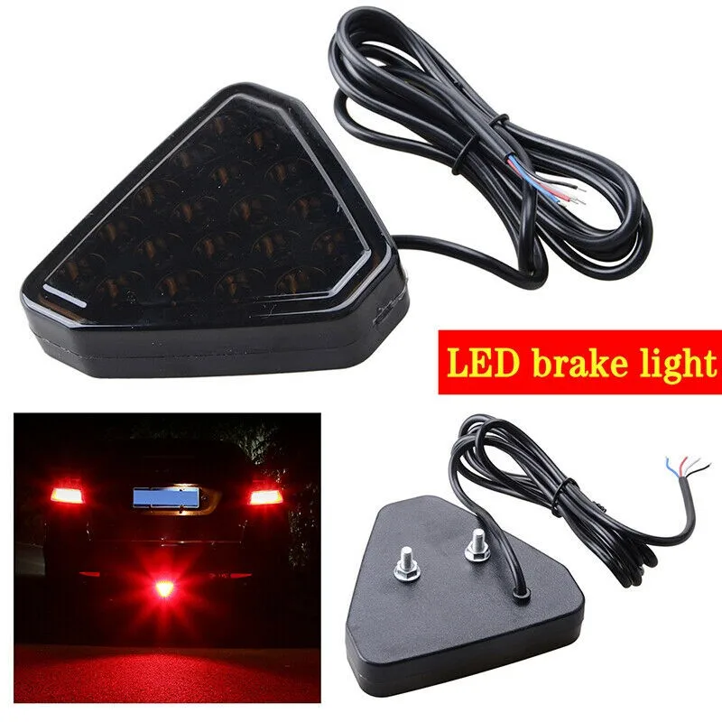 

Pickups Brake Light Red SUVs Stop Strobe Light Tail 12V Triangle 20-LED