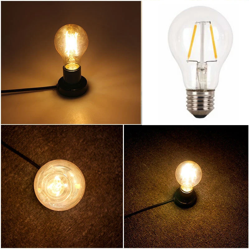 

Винтажная светодиодсветильник лампа накаливания Е27, 2 Вт, 4 Вт, 6 Вт, 8 Вт, янтарная Ретро лампа Эдисона