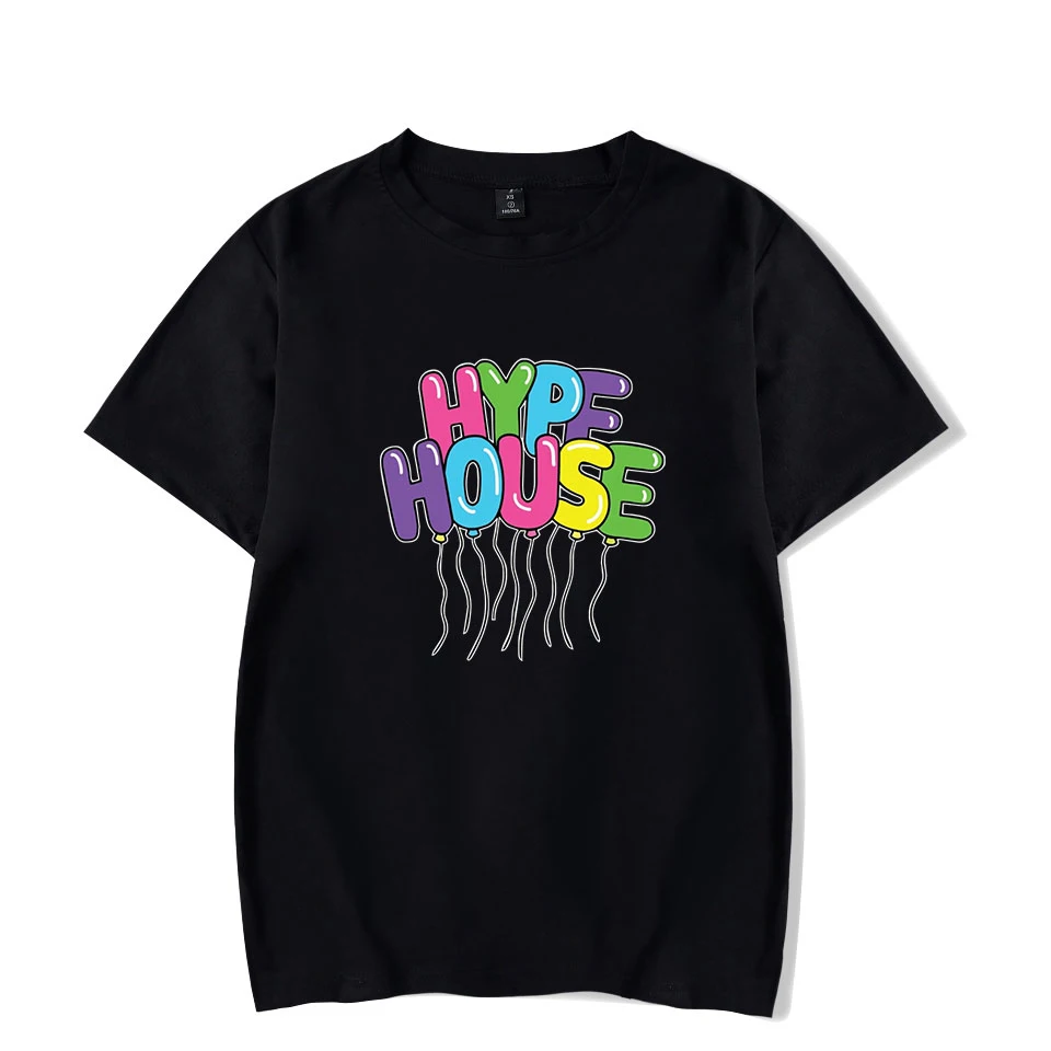 Новая футболка с принтом Hype House 2020 из 100% хлопка Charli D'Amelio для мужчин и женщин