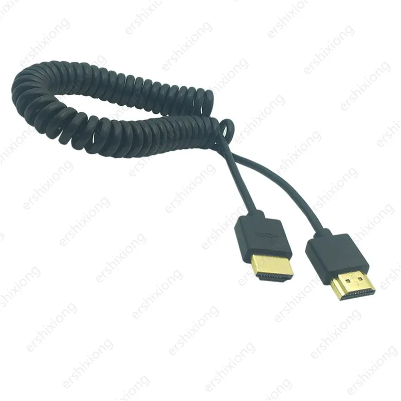 Сверхтонкая совместимому с HDMI кабель со штыревыми соединителями на обоих концах