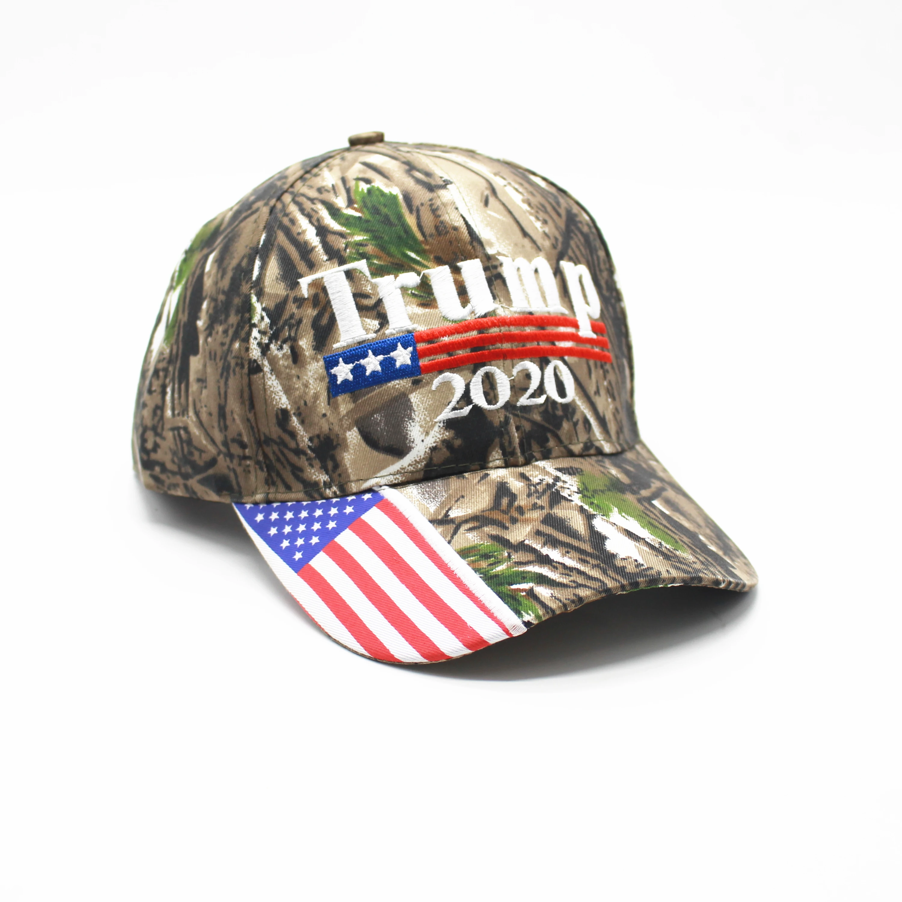 

Make America Great Again Embroidery USA Flag 2020 Donald Trump Hat Re-Election Cotton Baseball cap Outdoor Camouflage