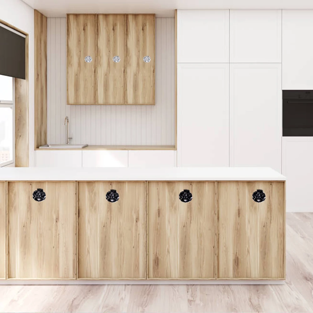 1/4/10 шт. Прозрачный хрустальный стакан Круглый ручки дверей декоративные