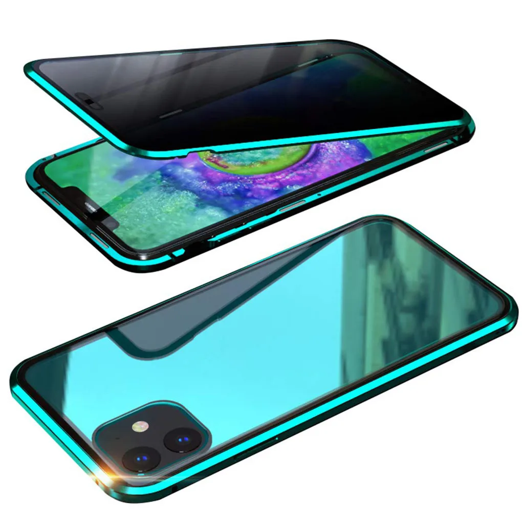 Антипирен Магнитный адсорбционный металлический бампер стеклянный чехол для