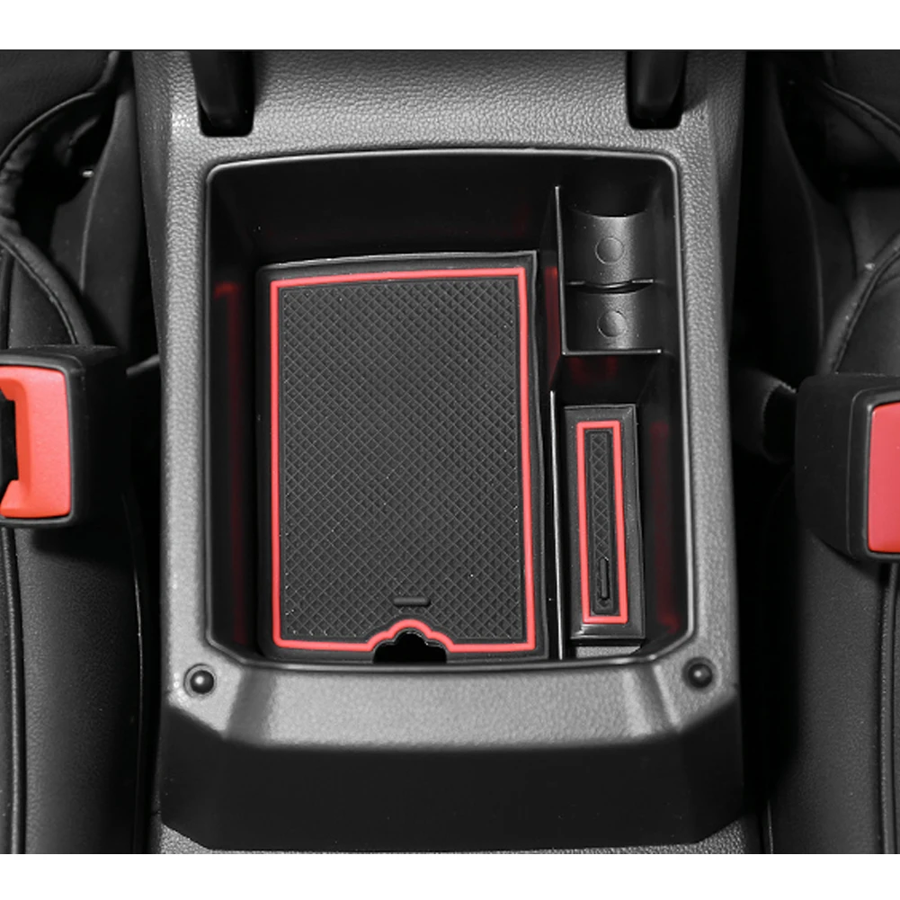

RUIYA Car Armrest Box Storage For Tiguan 2th 2017 2018 2019 2020 Central Control Container Auto Interior Organizer Accessories